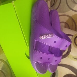 CROCS Bold Purple Slide Sandals
